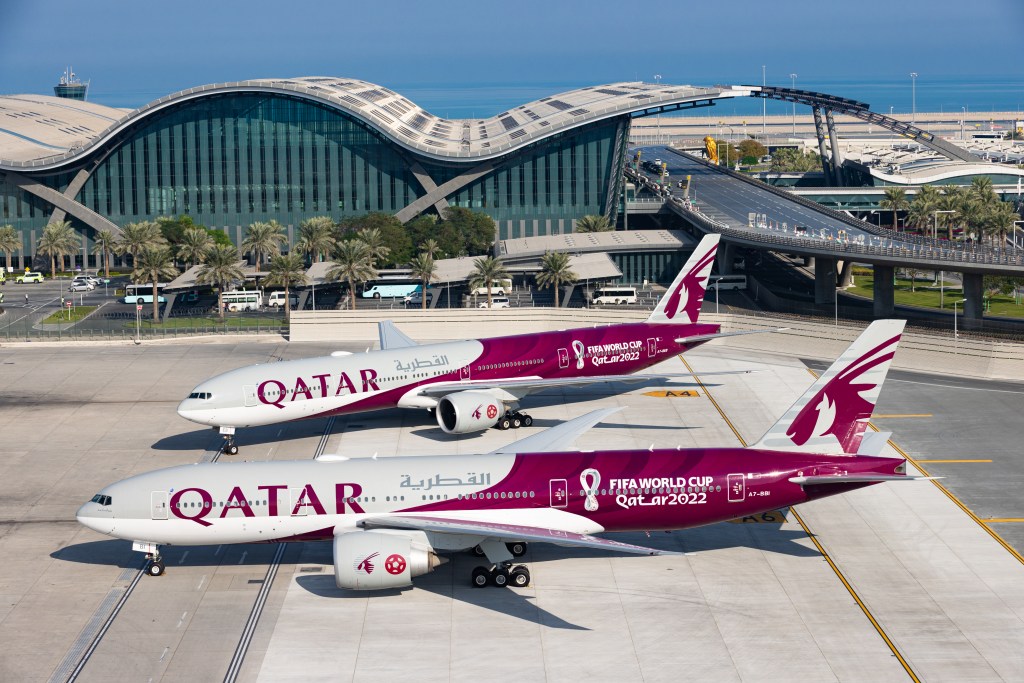 Flotte du Qatar Airways.